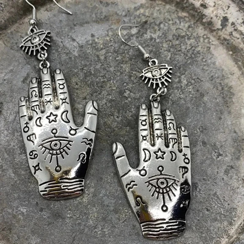 Bohemian Hand of Hamsa Earrings