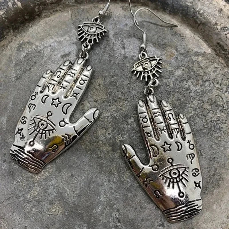 Bohemian Hand of Hamsa Earrings