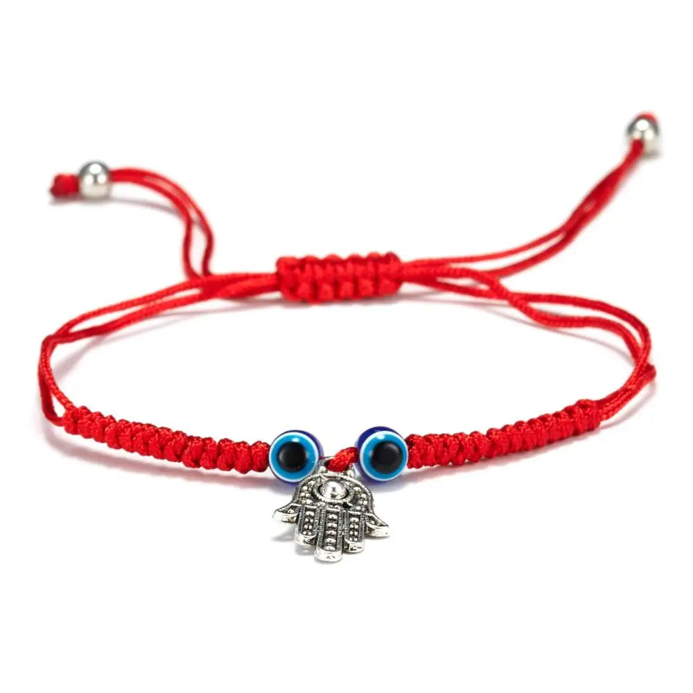 Turkish Blue Evil Eye bracelets For Women Men Hand Elephant Tortoise Charm Red Black Rope String Chain Bangle Men Lucky Jewelry