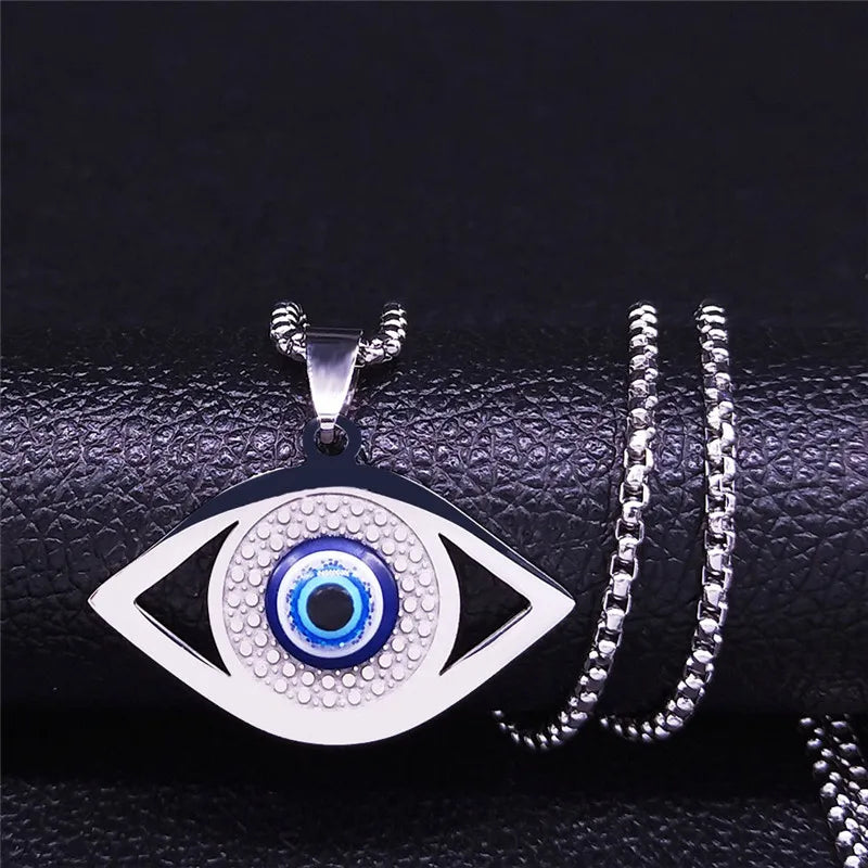 Hamsa Evil Eye Necklace