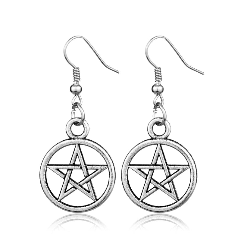 Pentagram Sword Earrings