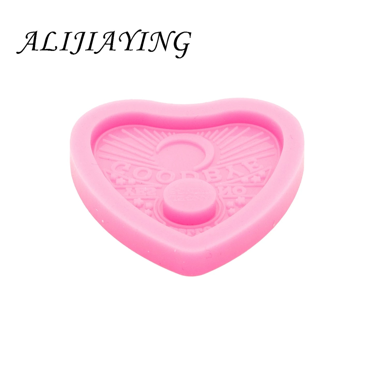 Shine Inside Resin Badge Reel Mold Ouija Board Hearts Silicone Epoxy Molds for DIY Earrings Jewelry Making Tools DY0336