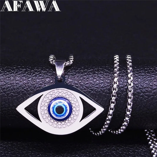 Hamsa Evil Eye Necklace