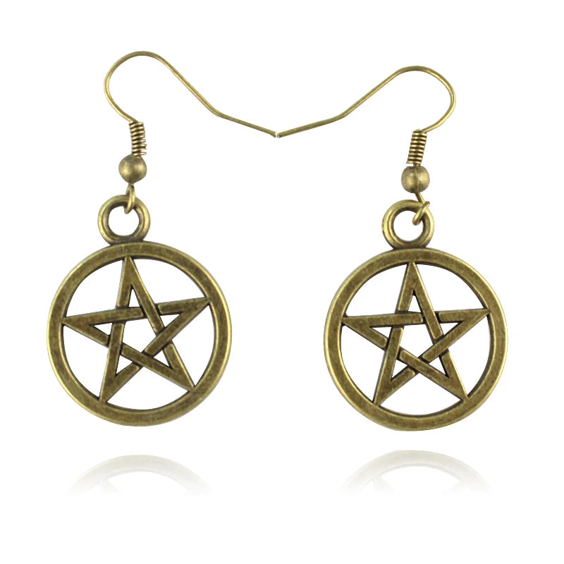 Pentagram Sword Earrings