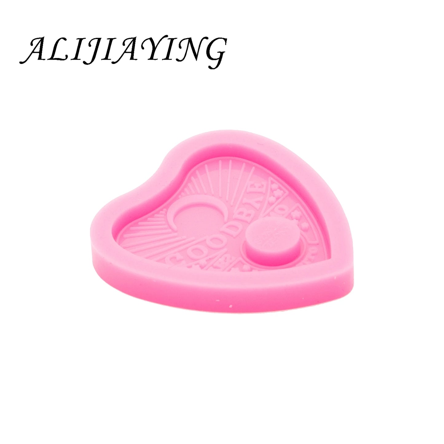 Shine Inside Resin Badge Reel Mold Ouija Board Hearts Silicone Epoxy Molds for DIY Earrings Jewelry Making Tools DY0336