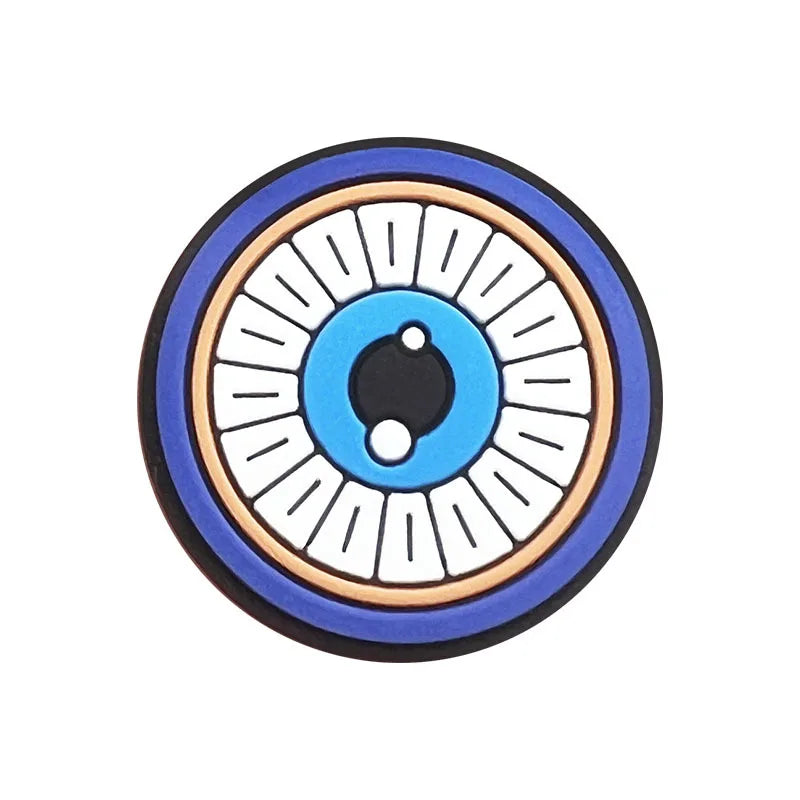 Evil Eye Shoe Charms for Crocs Accessories Blue Eyeball Monster Badge Women Buckle Kids Pins Decoration Jeans Shoes Accessories