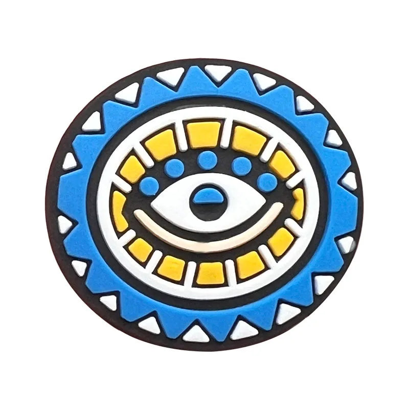 Evil Eye Shoe Charms for Crocs Accessories Blue Eyeball Monster Badge Women Buckle Kids Pins Decoration Jeans Shoes Accessories