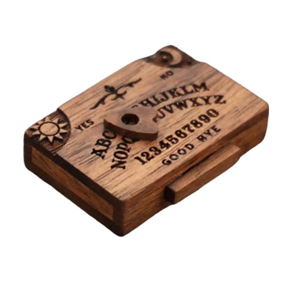 Mini handmade  Ouija Board with wooden drawer