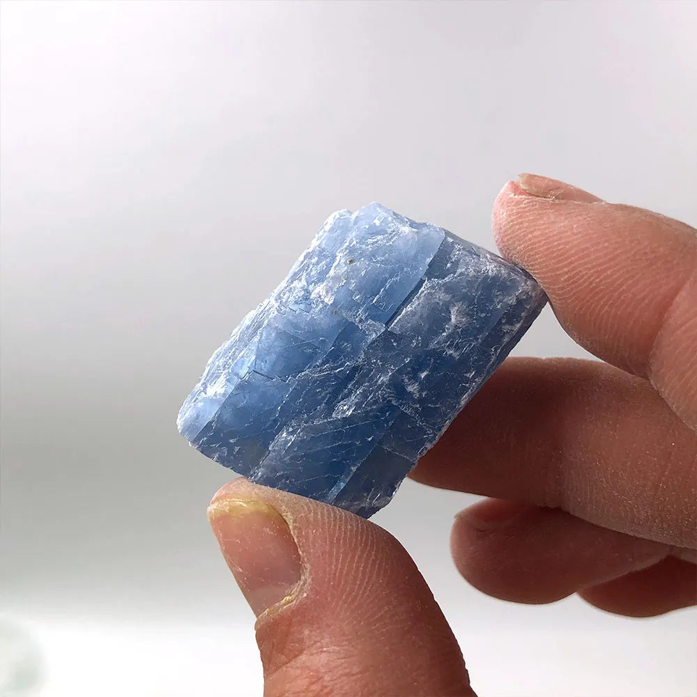 Natural Raw Blue Calcite Rough Stone Quartz Crystal