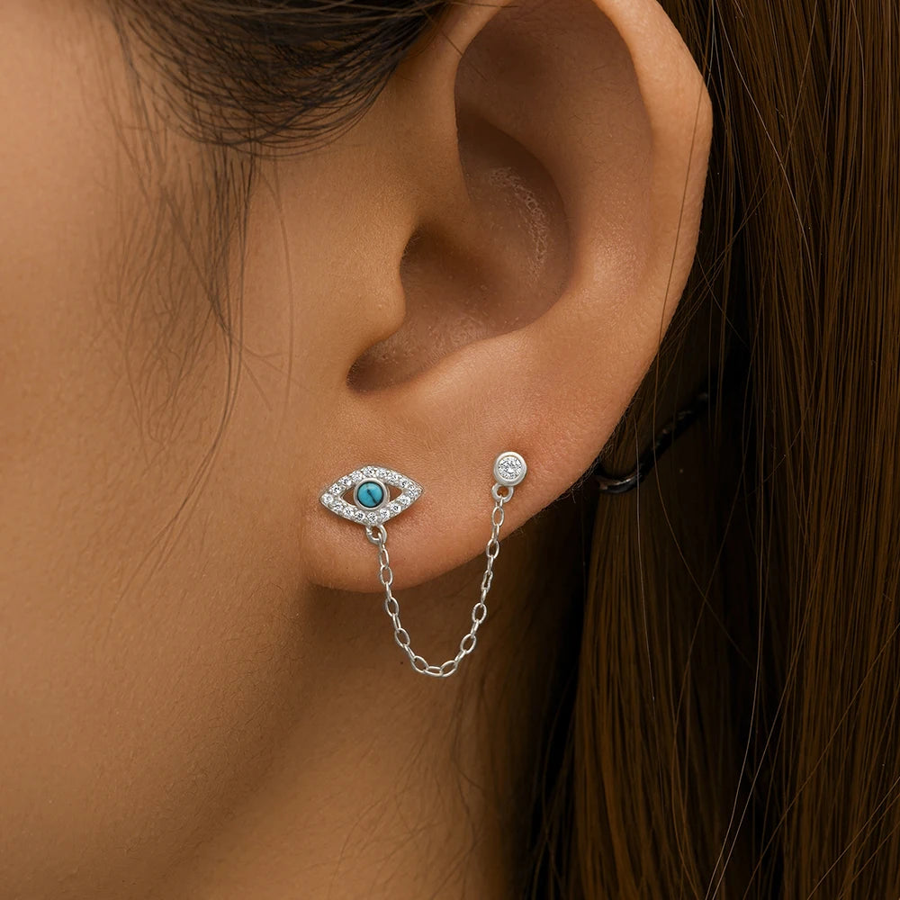 AIDE 925 Evil Eye Earring