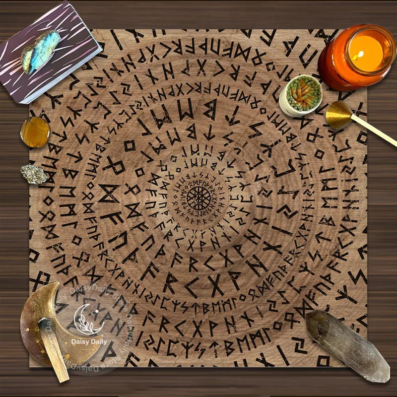 Celtic Runes/ Sacred Geometry Altar Cloth