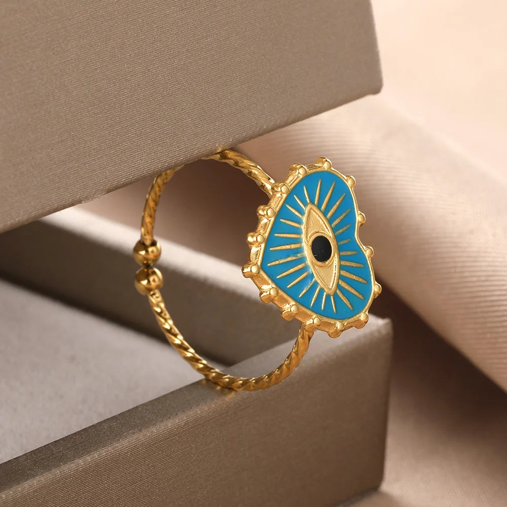 Turkish Evil Eye ring