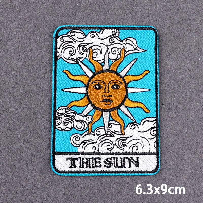 Stay Trippy Iron On Patches Landscape Scenery Patches For Clothing Themoadhesive Patch On Clothes Ironing Stickers DIY