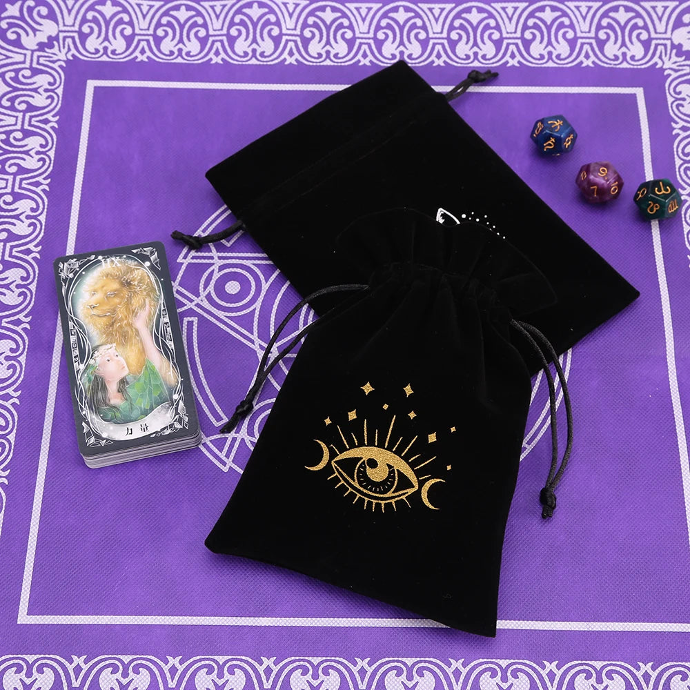 Black Velvet Tarots Oracle Cards Storage Bag