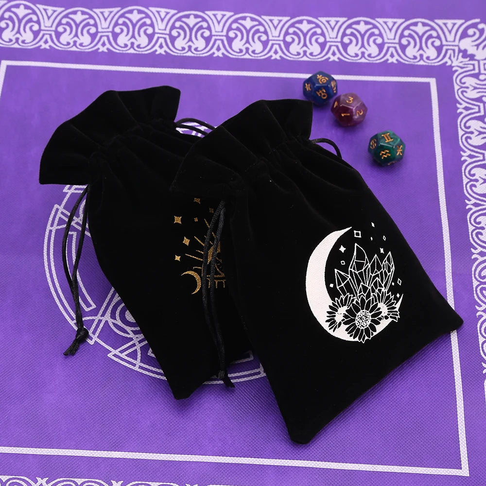 Black Velvet Tarots Oracle Cards Storage Bag