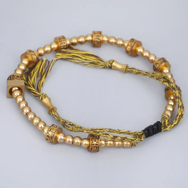 Tibetan Six Character Proverbs Bracelet