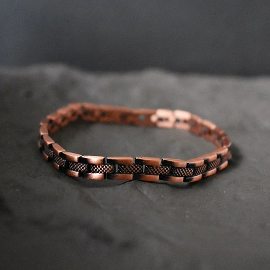 99.99% Solid Copper Chain Bracelets with Strong Magnets