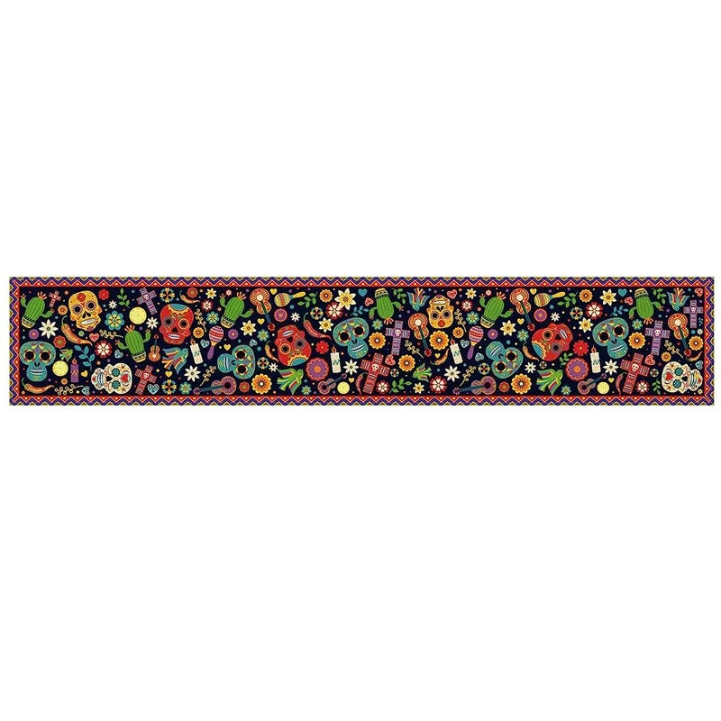 Day of The Dead Linen Table Runner