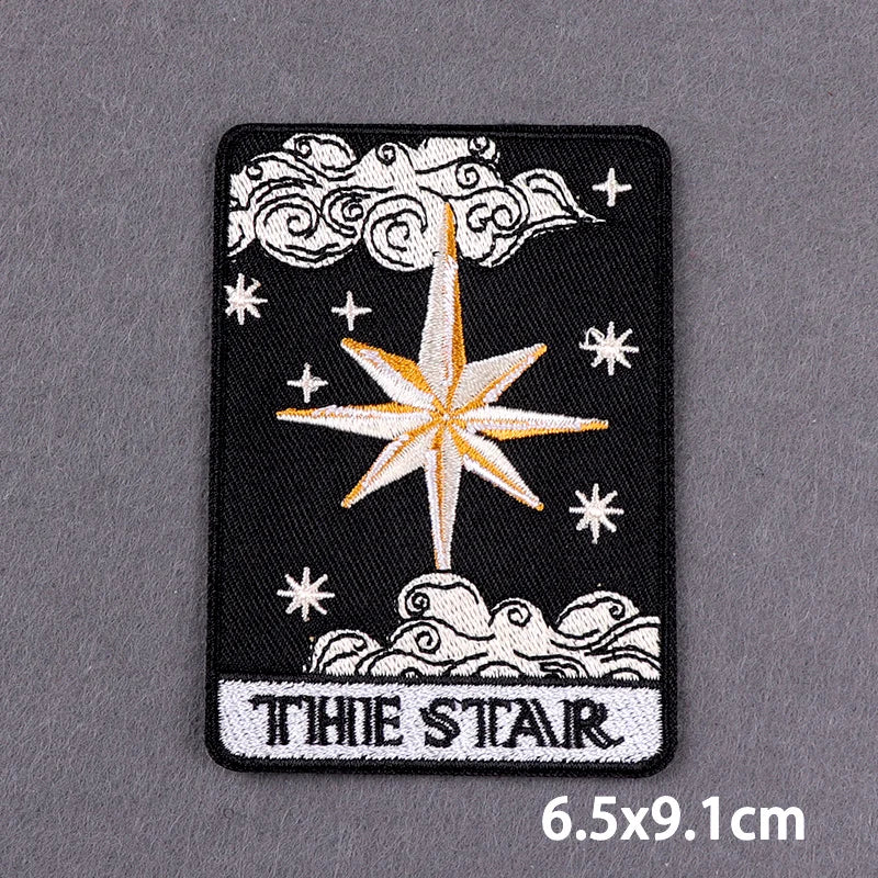 Stay Trippy Iron On Patches Landscape Scenery Patches For Clothing Themoadhesive Patch On Clothes Ironing Stickers DIY