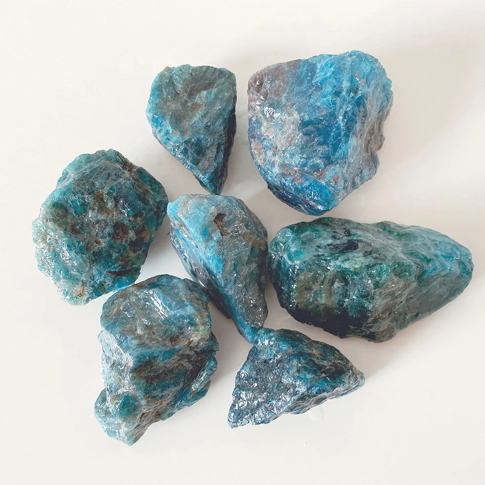 Natural Native Blue Apatite Coarse Ore