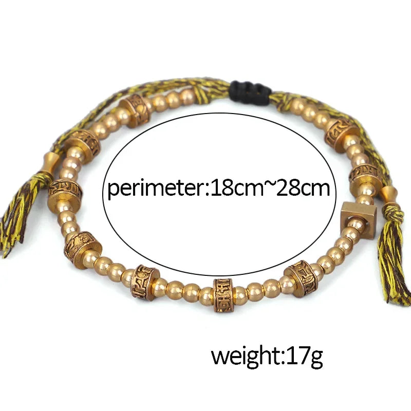 Tibetan Six Character Proverbs Bracelet