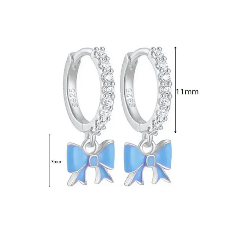 Hoop Earrings Heart/Evil Eye/Star Charms