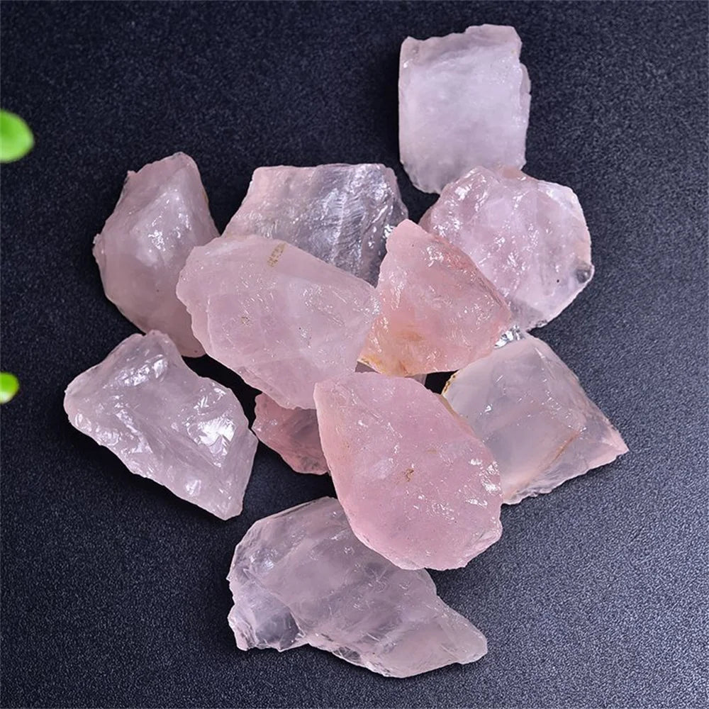 100% Natural Pink Rose Quartz Stone Raw Crystal