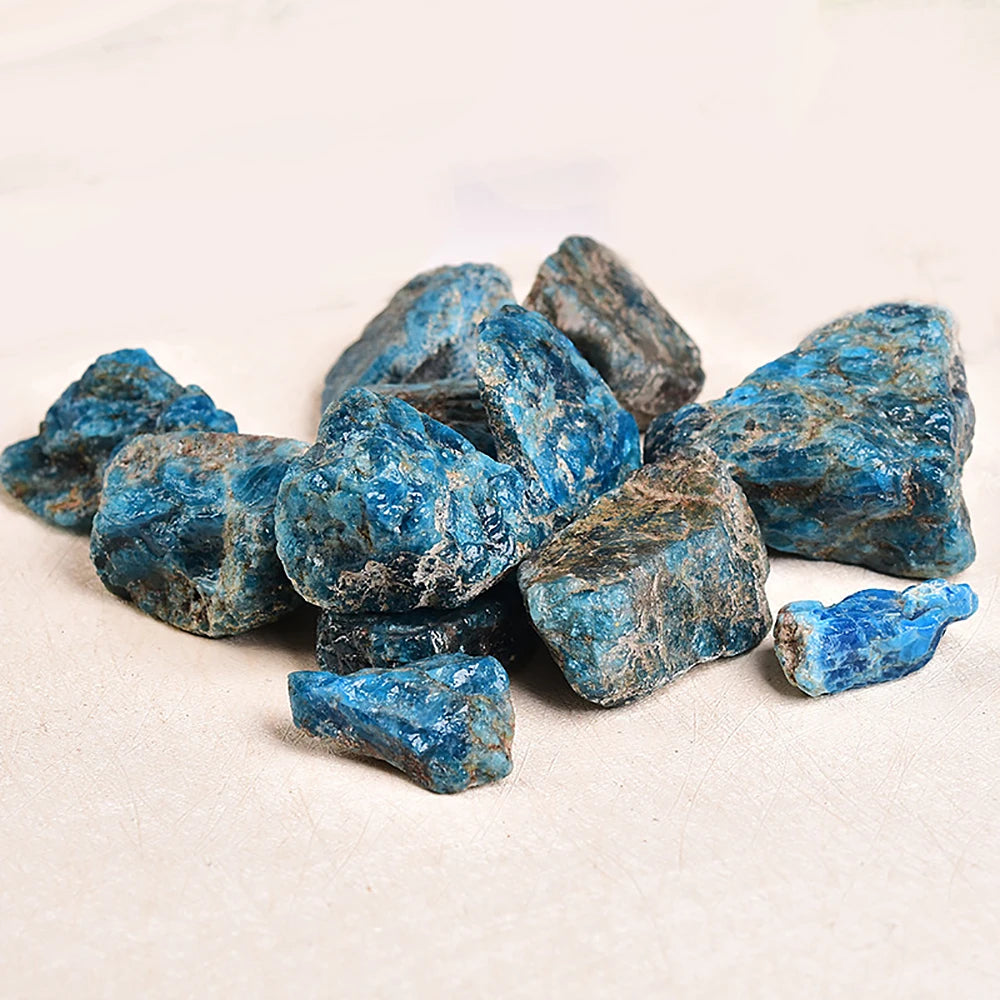 Natural Native Blue Apatite Coarse Ore