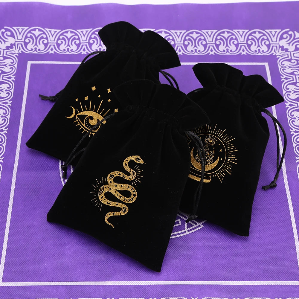 Black Velvet Tarots Oracle Cards Storage Bag