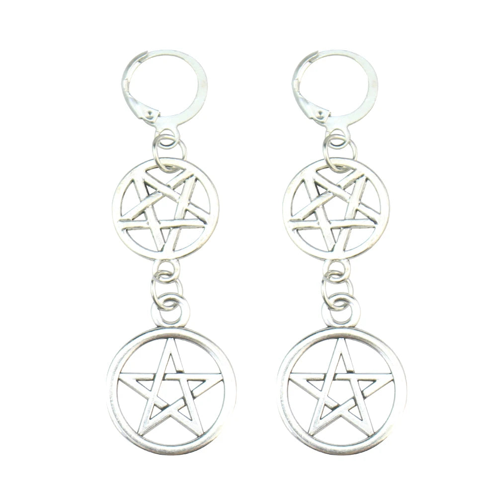 Pentagram Sword Earrings