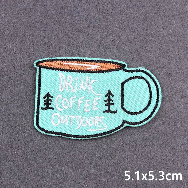 Stay Trippy Iron On Patches Landscape Scenery Patches For Clothing Themoadhesive Patch On Clothes Ironing Stickers DIY