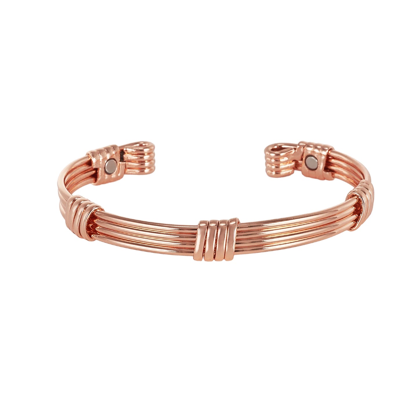 Vinterly Pure Copper Bracelets Magnetic Braided Stripe Adjustable Bangles Arthritis Health Magnets Jewelry Metal Anti Radiation