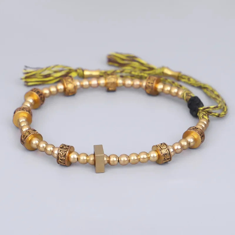 Tibetan Six Character Proverbs Bracelet