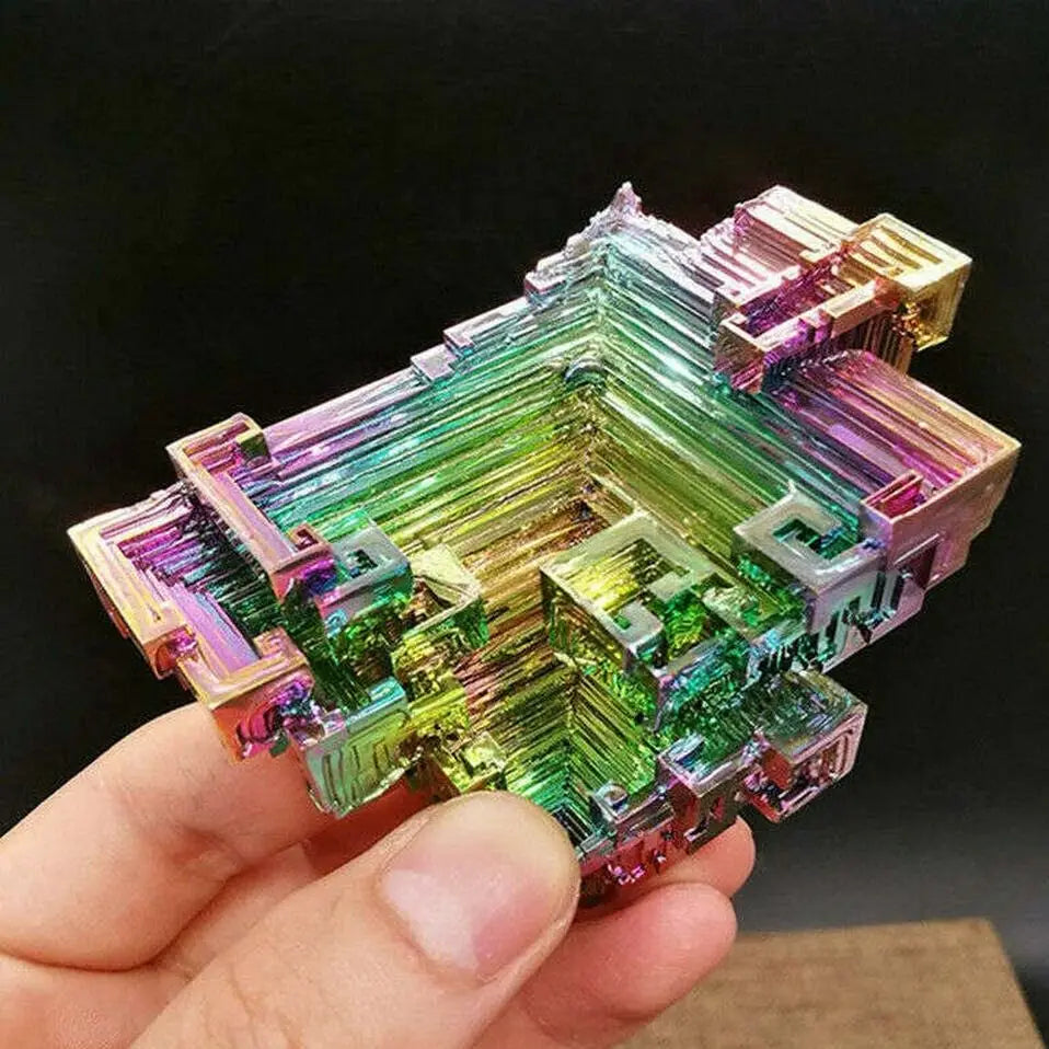 Natural Bismuth Tower Metal Mineral Pyramid Stones