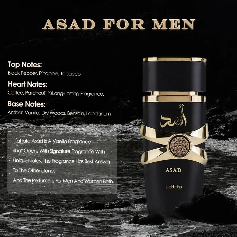 100ml Original Perfume Spray Long-lasting Men's Perfume Yara Moi Tous Asad Women's Fragrance Long-lasting Pheromones Gift