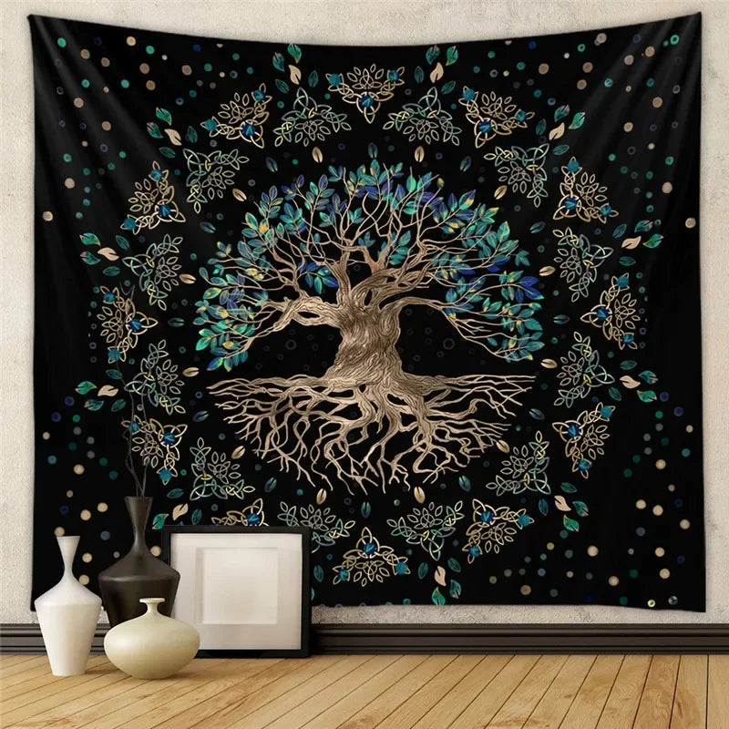 Psychedelic Tarot Trippy Sublime Sun Tapestry Wall Hanging Hippie Tapestries Mushroom Tapestry Aesthetic Room Home Decor