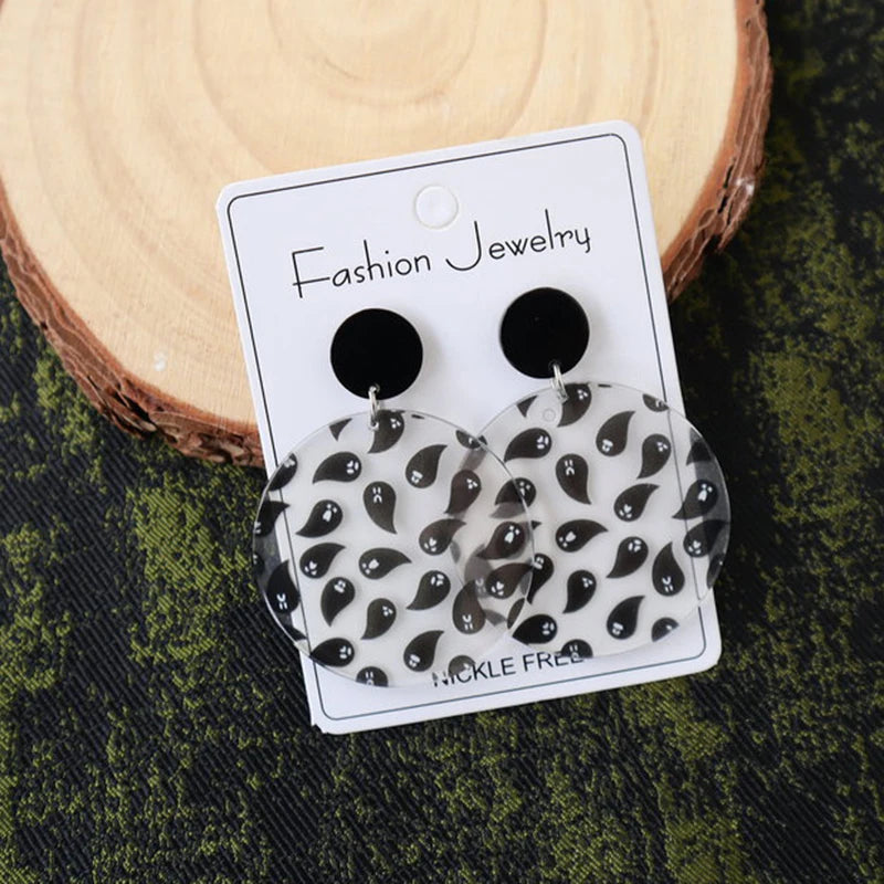 2024 Cute Cartoon Mushroom evil eye earrings