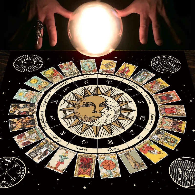 Tarot Suns and Moons Tablecloths