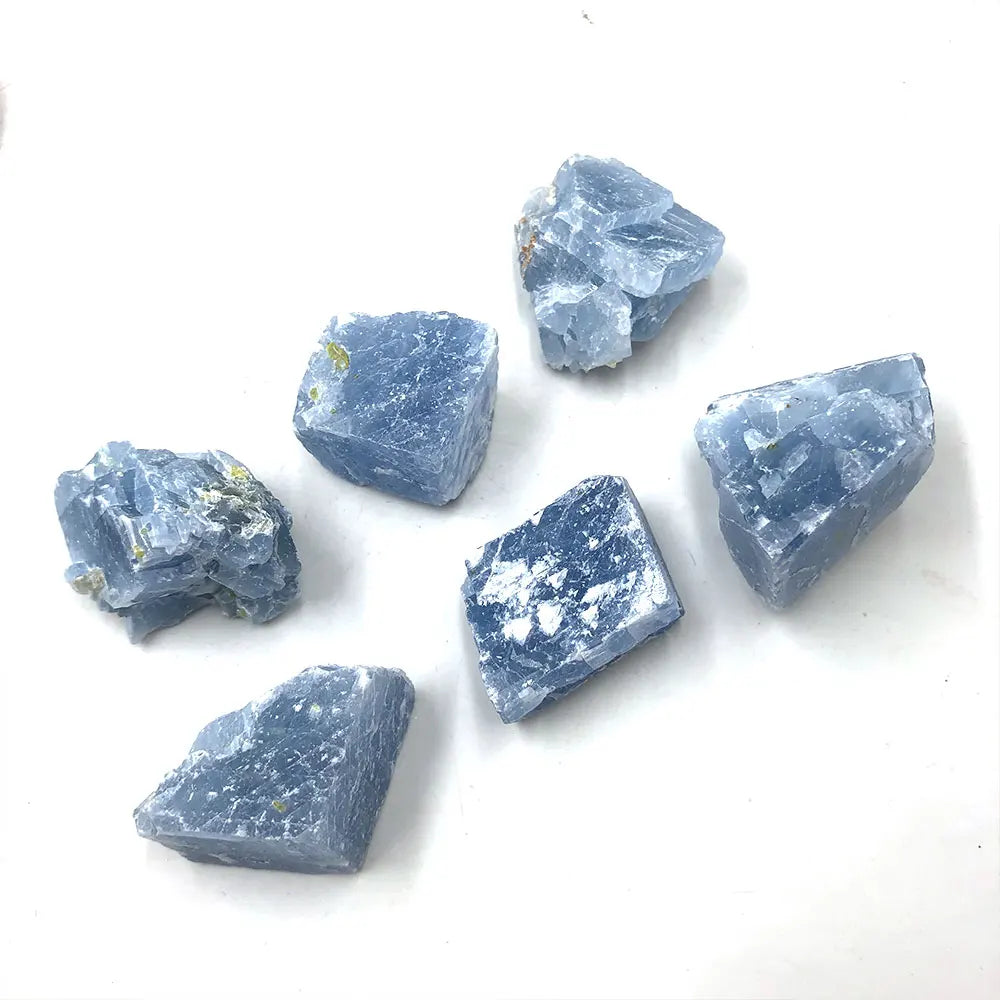 Natural Raw Blue Calcite Rough Stone Quartz Crystal