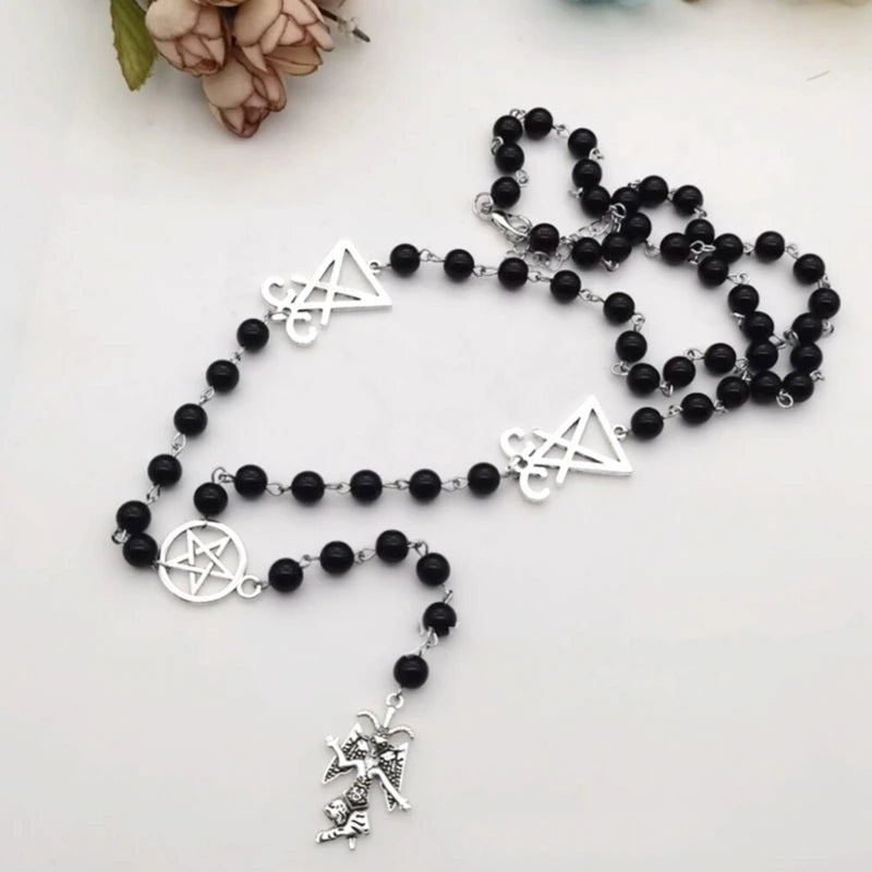 Baphomet Rosary Necklace