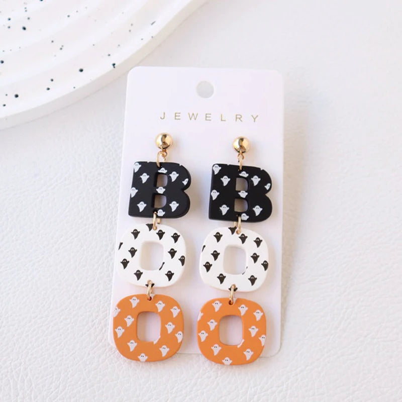 2024 Cute Cartoon Mushroom evil eye earrings