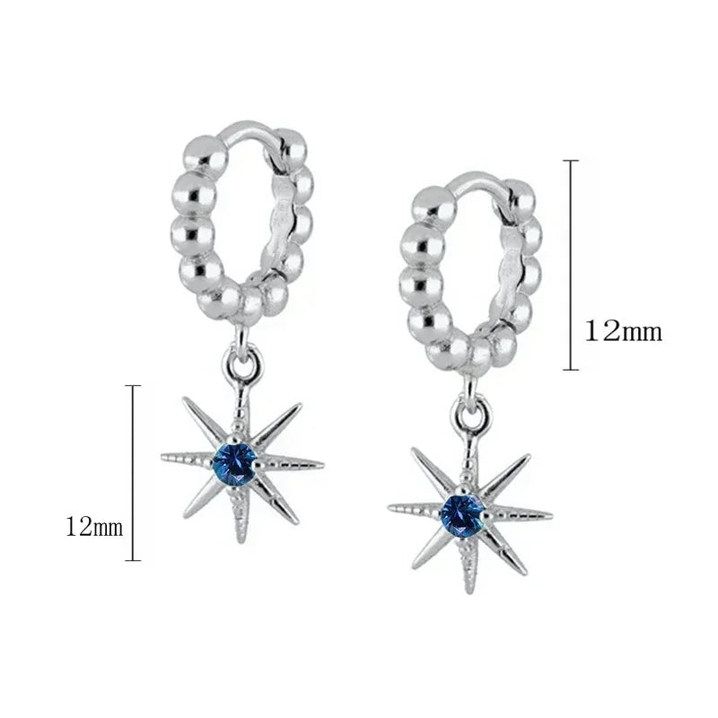 Hoop Earrings Heart/Evil Eye/Star Charms