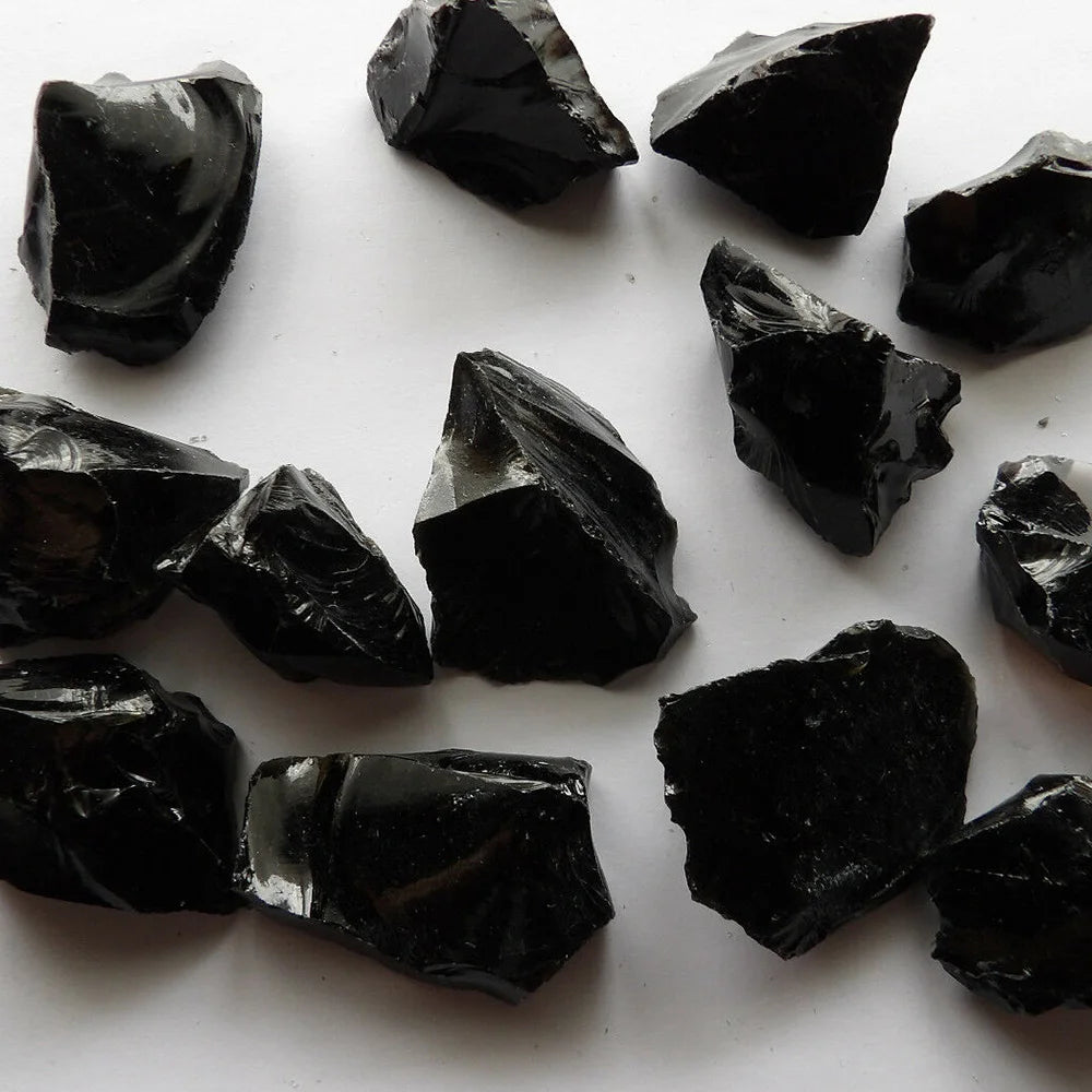 Rough Natural Black Obsidian Irregular Shape