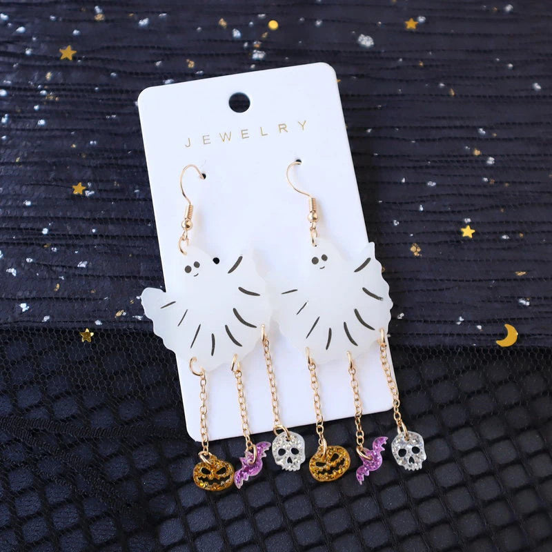 2024 Cute Cartoon Mushroom evil eye earrings