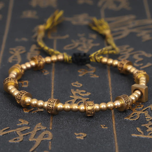 Tibetan Six Character Proverbs Bracelet