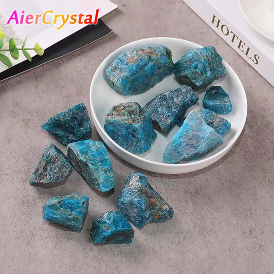 Natural Native Blue Apatite Coarse Ore