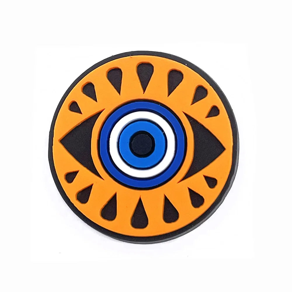 Evil Eye Shoe Charms for Crocs Accessories Blue Eyeball Monster Badge Women Buckle Kids Pins Decoration Jeans Shoes Accessories