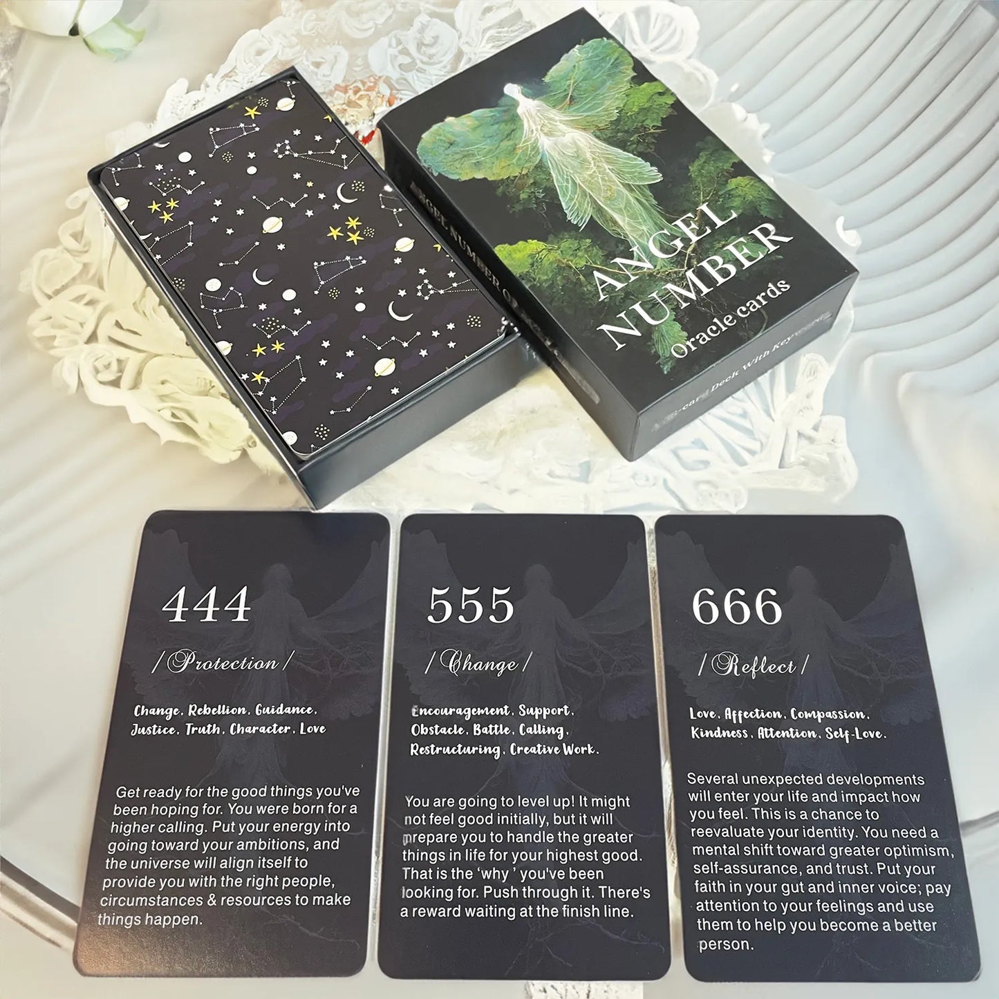 Angel Numbers Oracle Cards Deck