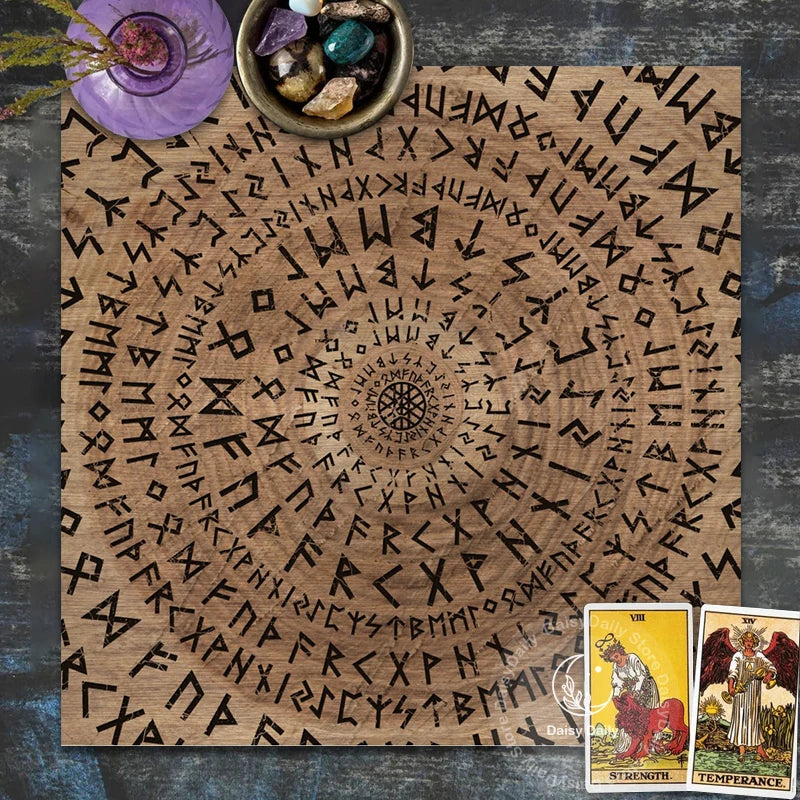 Celtic Runes/ Sacred Geometry Altar Cloth