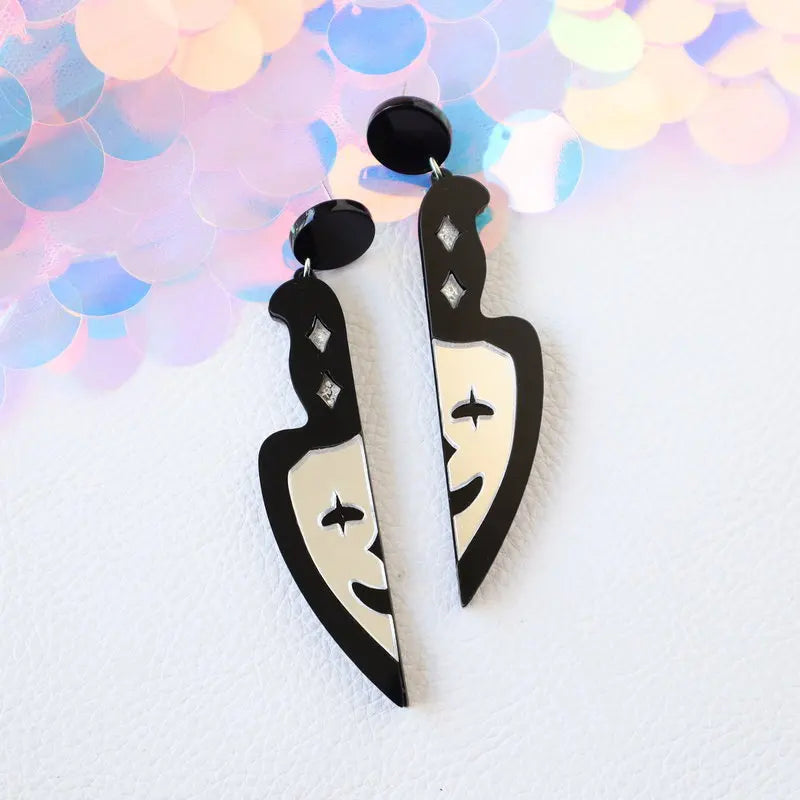 2024 Cute Cartoon Mushroom evil eye earrings